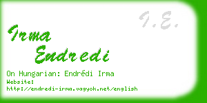 irma endredi business card